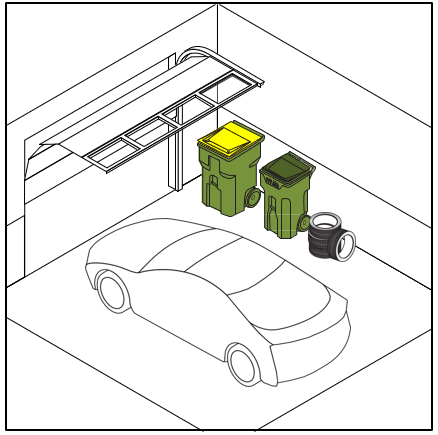 Carts in drivway