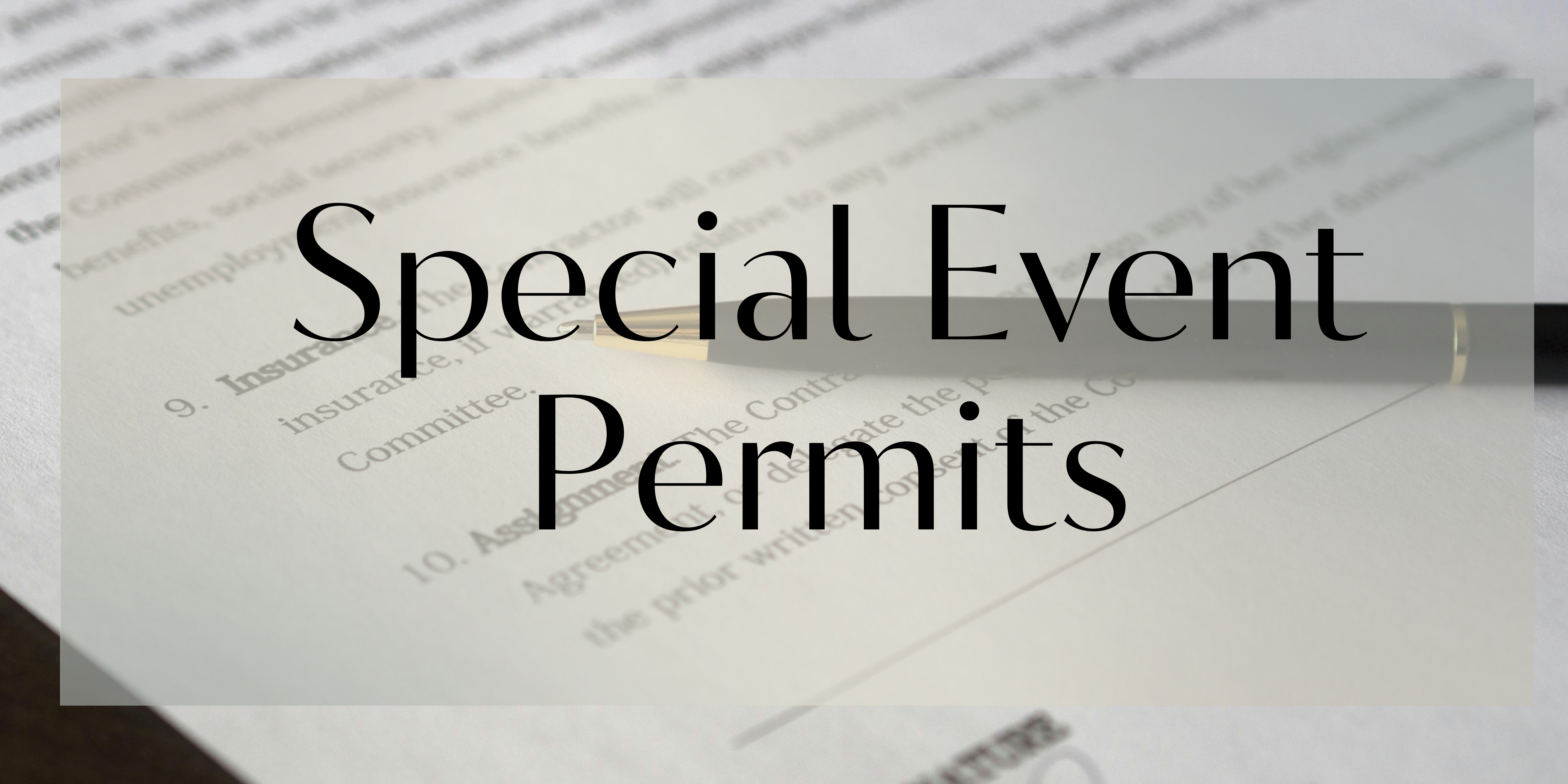 special event permits